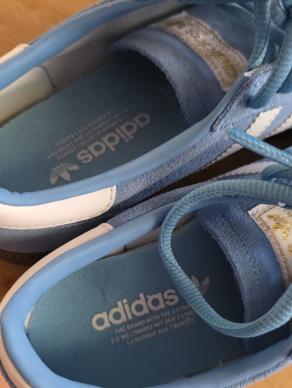 Adidas Spezial Originals Blue Cloud White Sneakers NEW - Picture 5 of 7